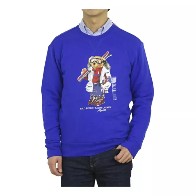 Polo Ralph Lauren Polo Bear Crewneck Pullover Sweatshirt - Royal - Preppy Bear