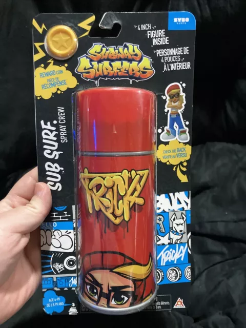 SUBWAY SURFERS Game Sub Surf Spray Crew 4 VINYL FIGURE Jake Spray Can  *NEW*