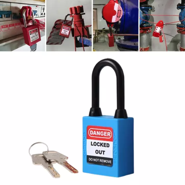 Lockout  Locks  Di Sicurezza In Nylon Premium 6mm Grillo Blu