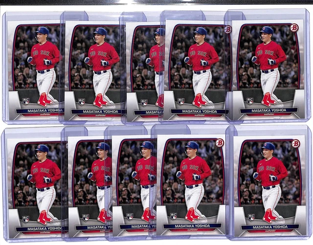 (10) LOT 2023 Bowman Masataka Yoshida Rookie Card RC 58 Red Sox 0.99