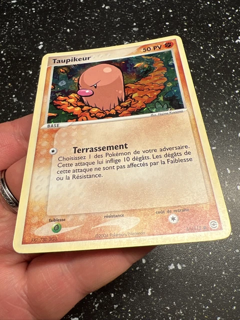 61/112 ex red light green leaf Holo reverse leaf Pokemon Mole Card VF fr fra 5