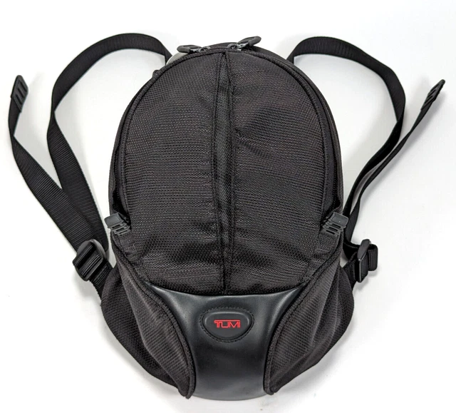 Vintage 528C TUMI Ballistic Nylon Mini Small Backpack Day Bag Black Alpha RARE!