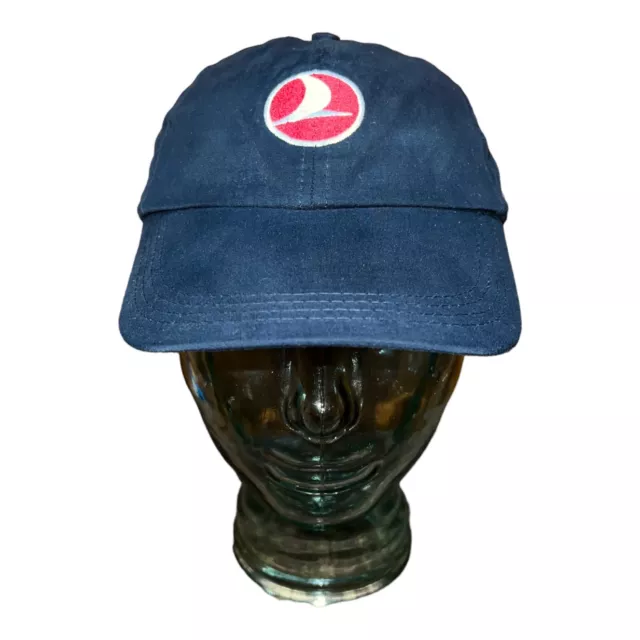 Cappello da baseball Turkish Airlines cappello papà raro navy usato pre amato lettura desc