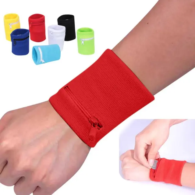 Wrist Cuff Hand Support Guards Bandage Elastic Sports Wristband Key Change Bag