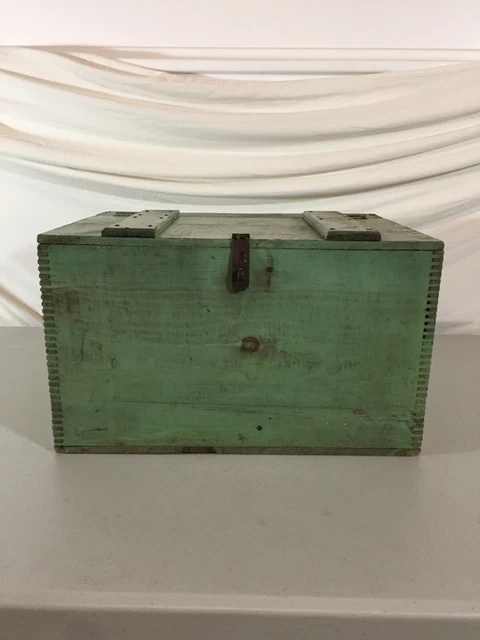 Atlas Powder Co Explosives Wood Crate Box, Use as a Rustic Wall Cabinet, Patina! 3