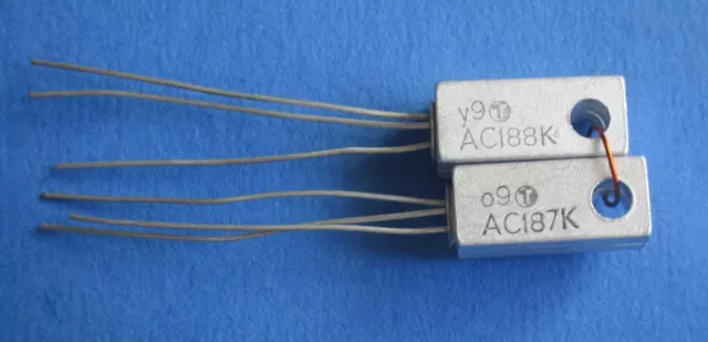 1 pair AC187K/AC188K Germanium Transistor TUNGSRAM
