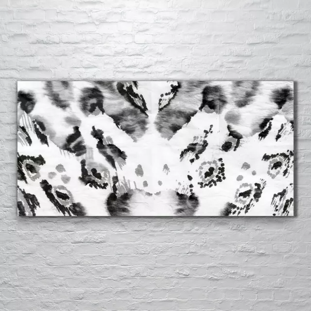Wall Picture Glass Print Art Cheetah Skin decoration leopard monochrome 120x60