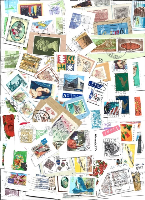 FRANCOBOLLI WORLD MIX. Vari Decenni E Paesi. Fuori Carta. EUR 5,85 - IT - Foto 6