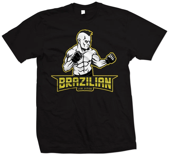 Brazilian Jiu Jitsu T Shirt - BJJ Fight Wear MMA  - Mixed Martial Arts apparel