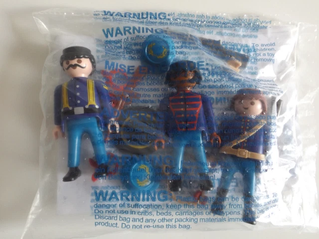 PLAYMOBIL 6274 WESTERN 3 soldats nordistes emballage d'origine neuf EUR ...
