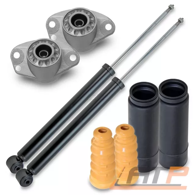 2 ammortizzatori + cuscinetti a cupola + kit protezione posteriore per vw bora golf 4 1j variante