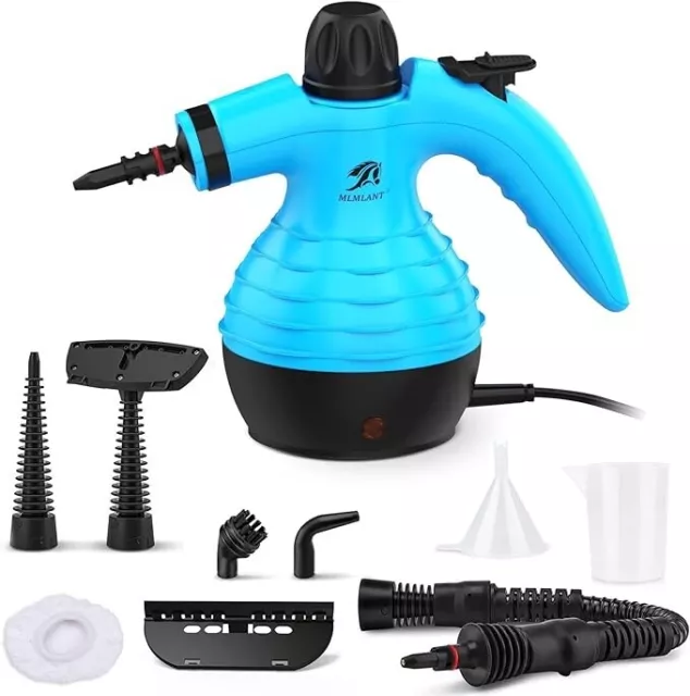 NETTOYEUR VAPEUR MANUEL 350 ml Réservoir d'eau avec 9 accessoires.