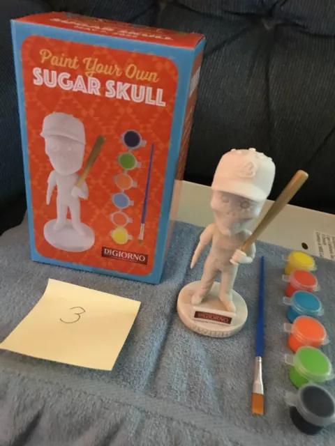 Wisconsin Timber Rattler Sugar Skull Bobblehead (paint yourself, paint incl.)