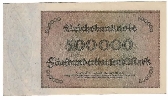 500000 Mark 1923 Ro. 87e 2