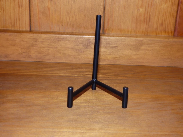 Ceramic art tile plate coaster stand display holder heavy duty black metal New