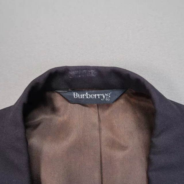 Burberrys Suit Jacket Mens 44R Blue Pure Wool Barneys New York * 3