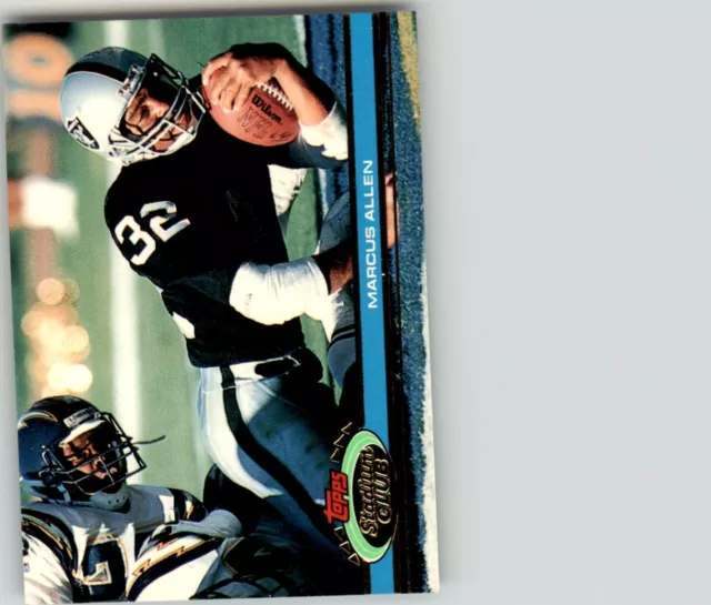 1991 Stadium Club Marcus Allen . Los Angeles Raiders #8