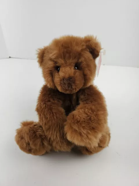 GUND Schatzi Teddy Bear Dark Brown Stuffed Animal Toy Plush 15021 Sitting 7"