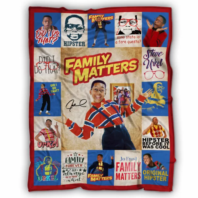 Family Matters Blanket, Family Matters TV Series Fleece, Sherpa Blankets