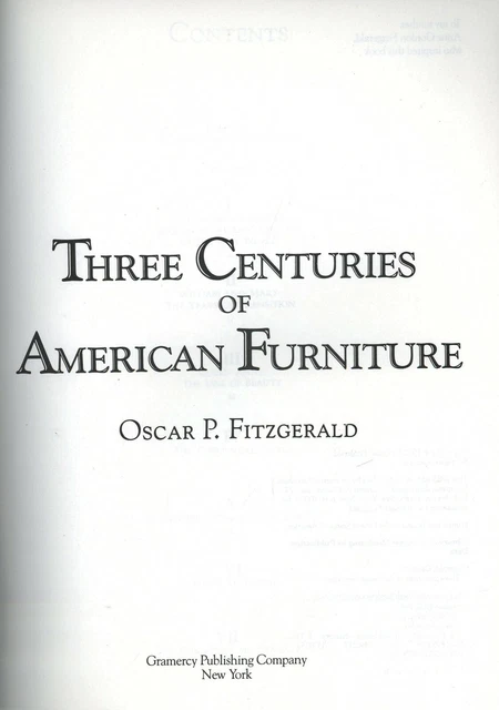 300 Years of Antique American Furniture - Periods Styles Makers / Scarce Book