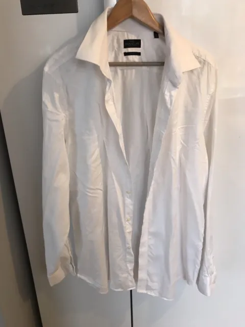 Camicia slim fit formale Next Signature bianca - taglia 18"" colletto - buone condizioni