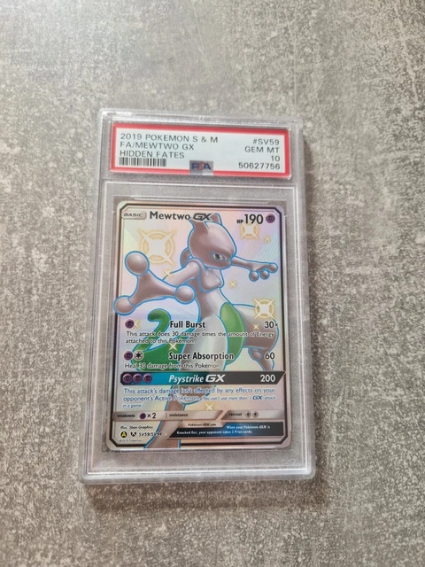 Pokémon TCG - Mewtwo Mewtu 2019 Hidden Fates  - PSA 10  Mint