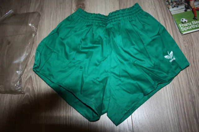 Adidas Glanz Shorts Gr D4 S Vintage ZX Retro Beckenbauer Shiny West Germany grün