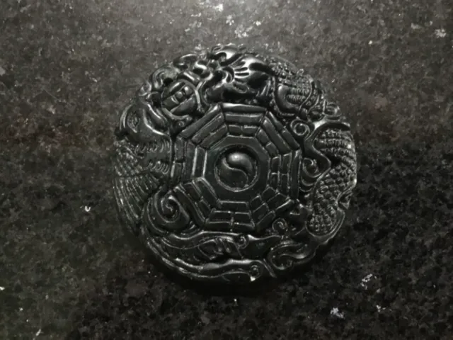 Chinese Jade/ Hard Stone  Dragon Carved Pendant