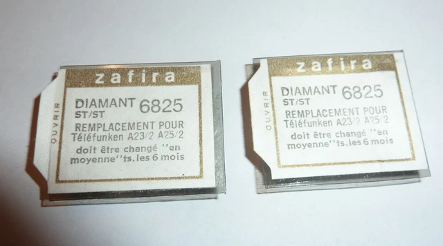 Diamant Saphir TELEFUNKEN A 23/1 – Aiguille Universelle, Zafira 6824, Neuve