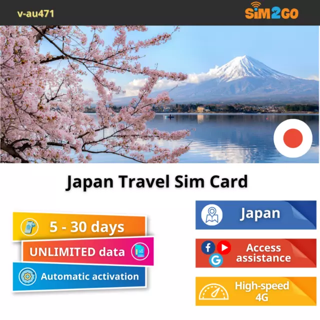 Japan travel SIM card UNLIMITED data plans | Prepaid 4G sim for ASIA | SIM CARD