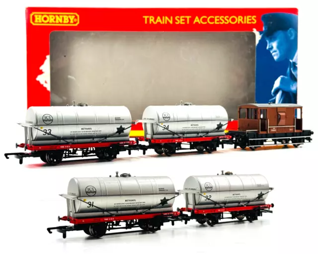 Hornby 00 Gauge - R6289 - Ici Tanker Rake Of 4 With 20T Brake Van Pack - Boxed