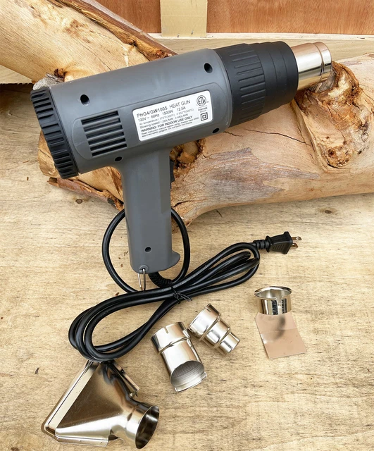 UL 1500W 2 Speed Electric Heat Gun Paint Stripping Shrink Wrap W/ 4