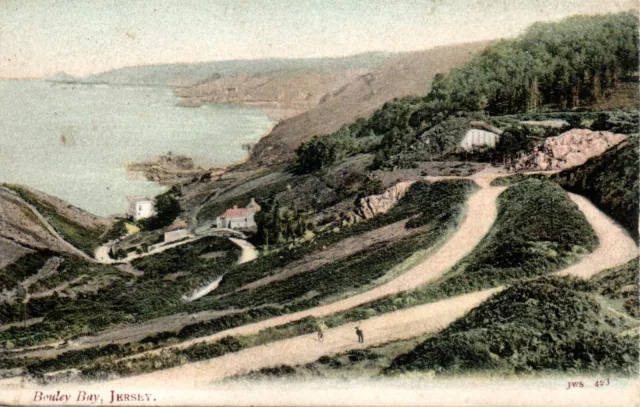 Jersey - Bouley Bay 1904 Postcard Southport Halsall Ormskirk