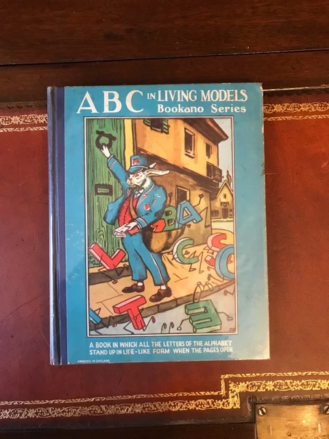 ABC IN LIVING Models Bookano Series-1930's Children's Pop-Up Book- V ...