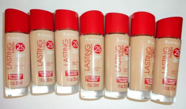 RIMMEL LASTING FINISH 25HR FULL COVERAGE FOUNDATION 1.0fl oz *SEE VARIATIONS*