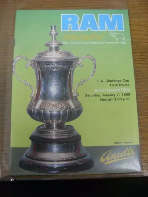 07/01/1989 Derby County v Southampton [FA Cup]