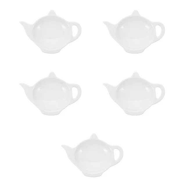 5 pz borsa da tè in ceramica montagne russe piatto decorativo bustine da tè ciotola per bustine domestiche