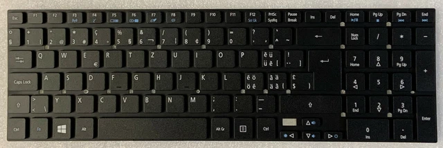 Clavier QWERTZ Suisse pour ACER Aspire