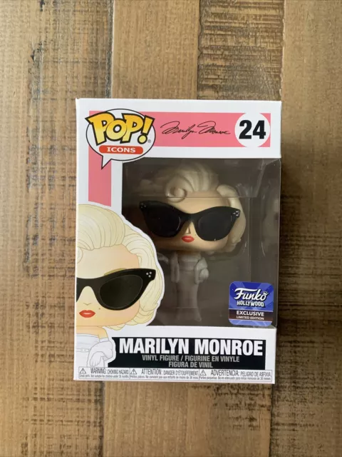 VAULTED HOLLYWOOD EXCLUSIVE Marilyn Monroe Funko Pop Icons #24 Sunglasses Movies