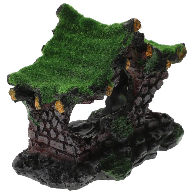 Fish Tank Ornaments Landscaping Moss Cottage Desktop Accessories Delicate