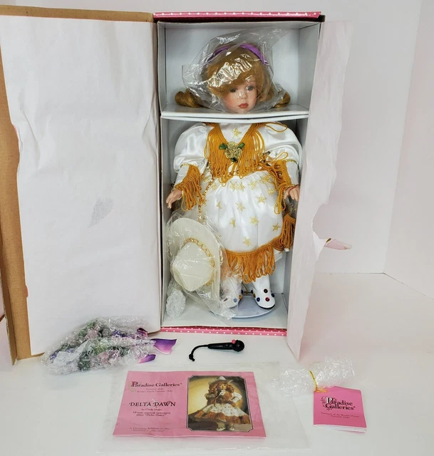 Porcelain Doll 14" Treasury Collection Paradise Galleries Delta Dawn Cowgirl