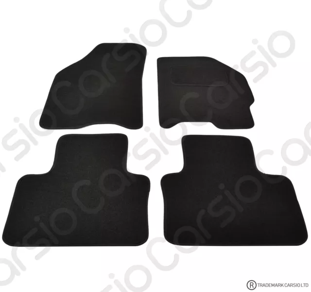 for Fiat Punto 1999 to 2005 Tailored Carpet Car Floor Mats Black 4pc Set