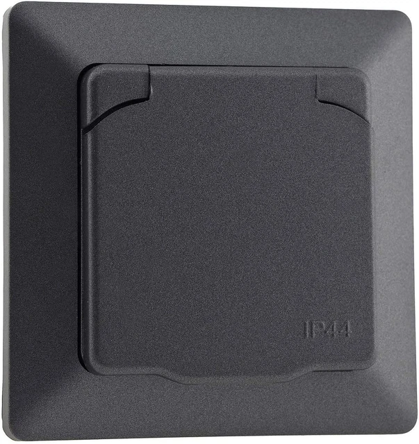 ChiliTec Steckdosenblock 4-Fach Küchensteckdose mit Deckel - 4 Schutz