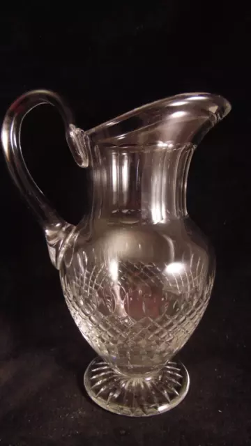 Broc / cruche en cristal de Saint Louis modèle Messine