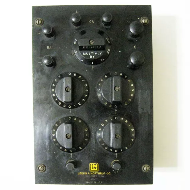 Leeds & Northrup ® 445172 - Laboratory - Wheatstone Bridge Resistance Decade Box Leeds & Northrup ® 445172 - Laboratory - Wheatstone Bridge Resistance Decade Box