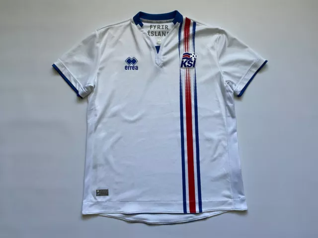 Iceland National Team 2016/2017 Away Football Shirt Soccer Jersey Errea