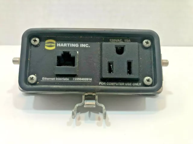 Harting Inc. RJ45 Ethernet and 120VAC 15A Grace Port 73550400914