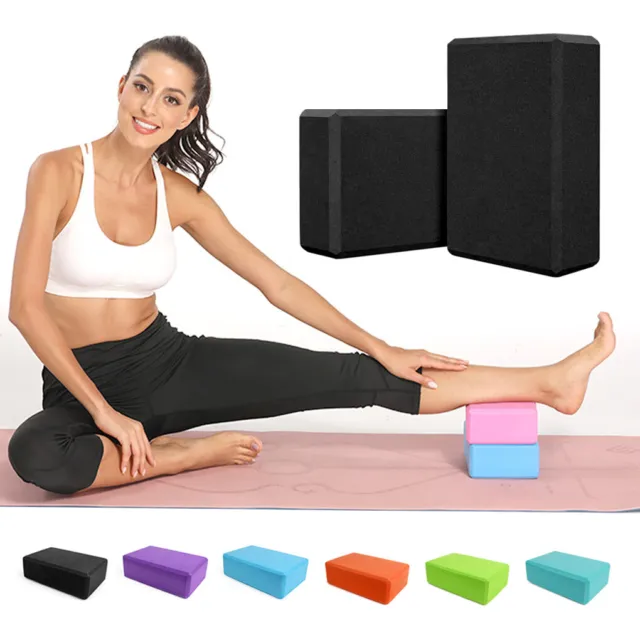 VIVVA 2Pcs Yoga Block Brick Foaming Home Exercise Practice Fitness Gym Sport