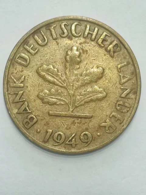 BRD 10 Pfennig 1949 G Selten Rarität Deutschland Sammlerstück