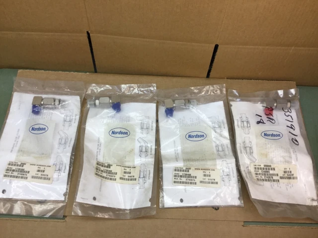 Nordson 274287B 90 Degree Inline Filter [Set Of 4] New In Pkg